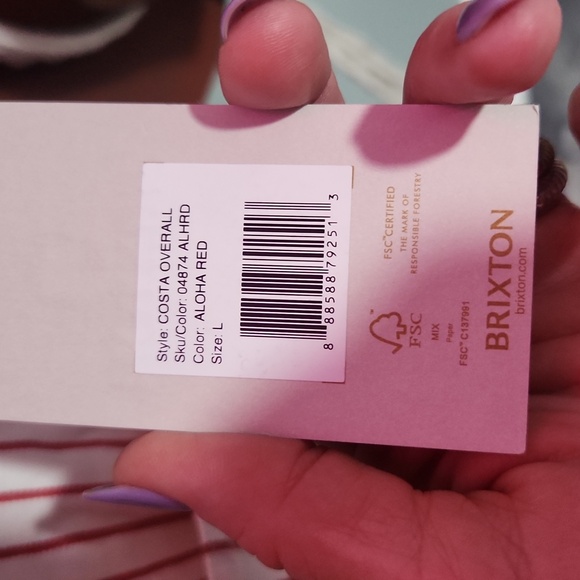 Brixton Costa Stripe Cotton Overalls brand new with tags - Picture 5 of 5